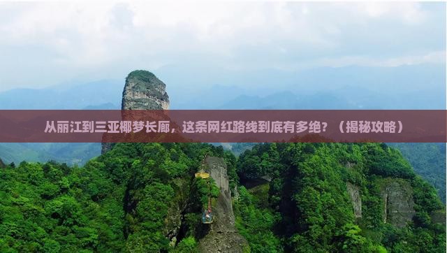 丽江前往三亚椰梦长廊旅游网红地点