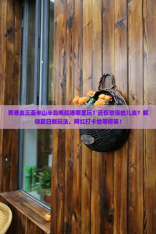 贵港去三亚半山半岛帆船港哪里玩