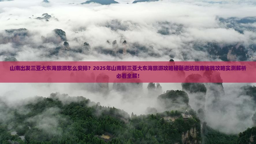 山南出发三亚大东海旅游