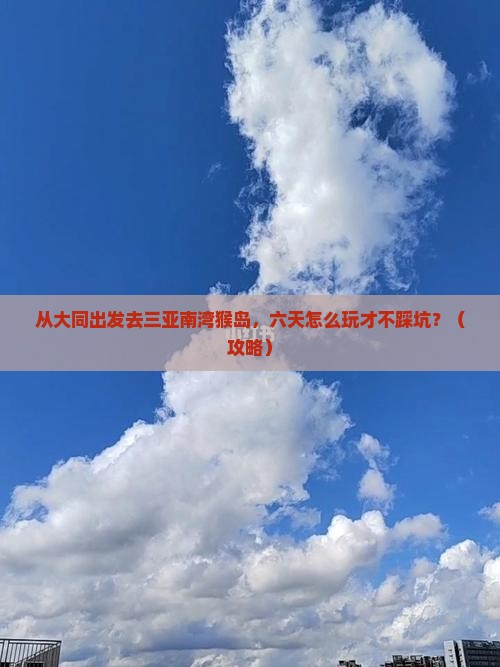 大同去三亚南湾猴岛六日游