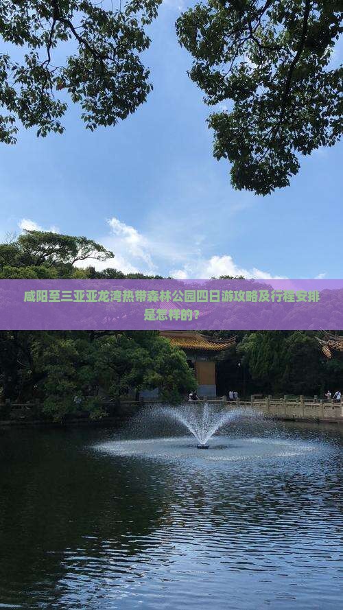 咸阳至三亚亚龙湾热带森林公园四日游攻略及行程安排是怎样的？