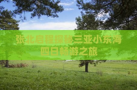 张北启程探秘三亚小东海四日畅游之旅