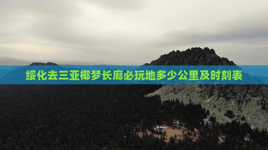 绥化去三亚椰梦长廊必玩地多少公里及时刻表