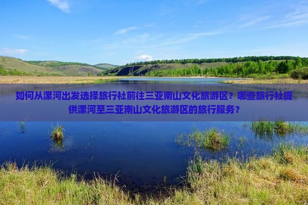 如何从漯河出发选择旅行社前往三亚南山文化旅游区？哪些旅行社提供漯河至三亚南山文化旅游区的旅行服务？