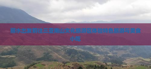 丽水出发前往三亚南山文化旅游区体验特色旅游与美食小吃