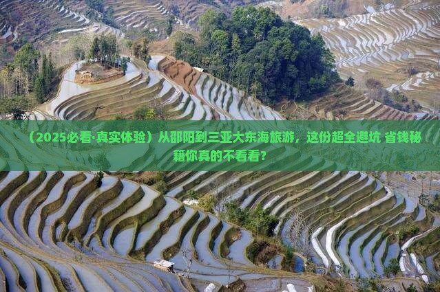 邵阳前往三亚大东海旅游