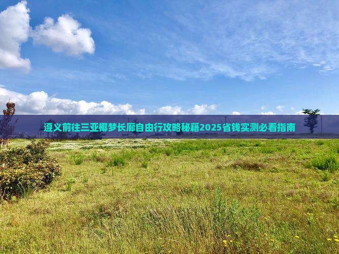 遵义前往三亚椰梦长廊自由行