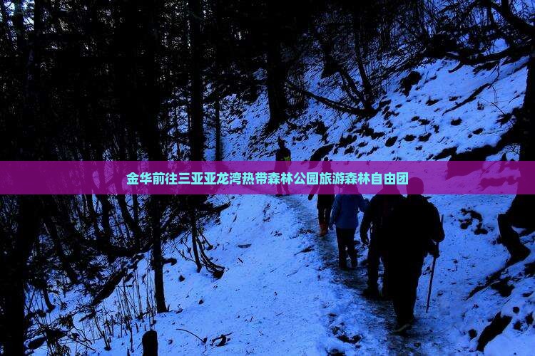 金华前往三亚亚龙湾热带森林公园自由团