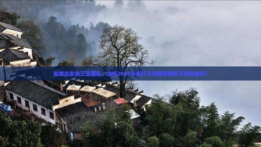 盐城前往三亚西岛旅游打卡点