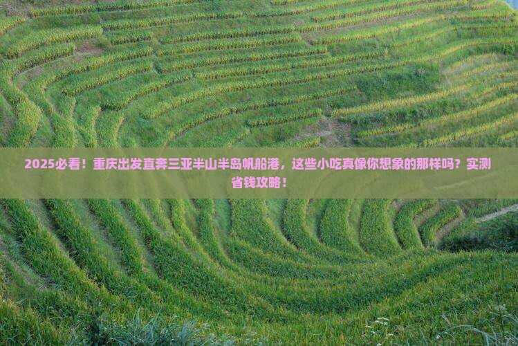 重庆去三亚半山半岛帆船港旅游小吃