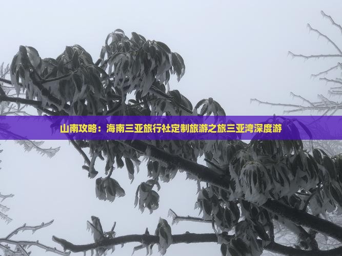 山南攻略：海南三亚旅行社定制旅游之旅三亚湾深度游
