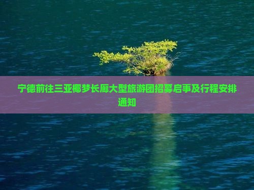 宁德前往三亚椰梦长廊大型旅游团招募启事及行程安排通知