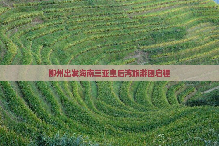 柳州出发海南三亚皇后湾旅游团启程