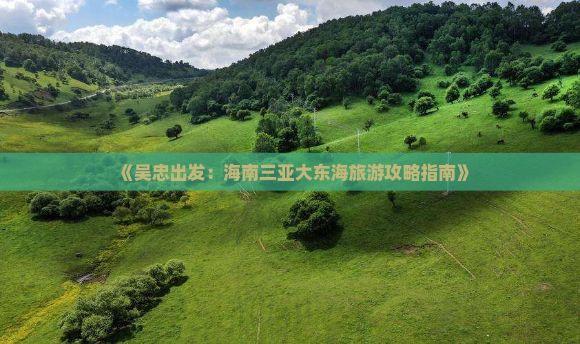 《吴忠出发:海南三亚大东海旅游攻略指南》 《吴忠出发:海南三亚大东海旅游攻略指南》
