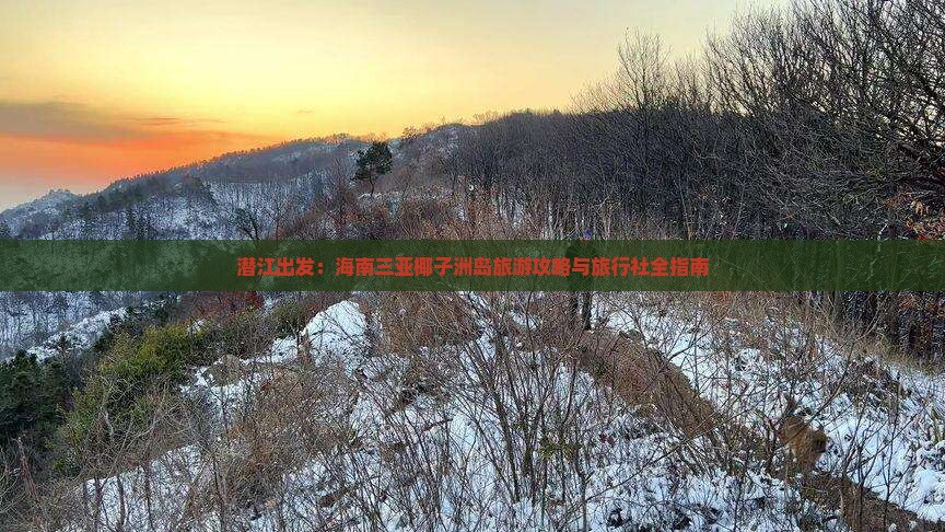 潜江出发：海南三亚椰子洲岛旅游攻略与旅行社全指南