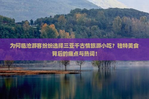 为何临沧游客纷纷选择三亚千古情旅游小吃？独特美食背后的痛点与热词！