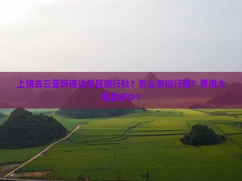 上饶去三亚呀诺达景区旅行社？怎么安排行程？费用大概是多少？