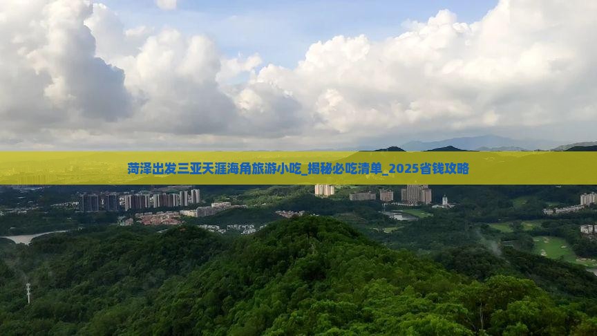 菏泽出发三亚天涯海角旅游小吃