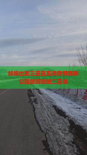 蚌埠出发三亚亚龙湾热带森林公园二日游