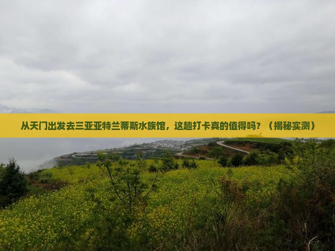 天门出发三亚亚特兰蒂斯水族馆旅游打卡点