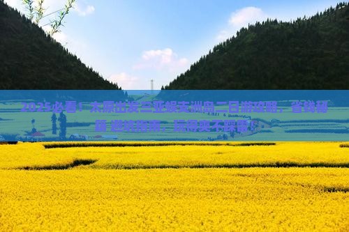 太原出发三亚蜈支洲岛二日游