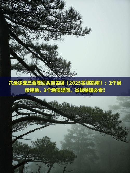 六盘水去三亚鹿回头自由团