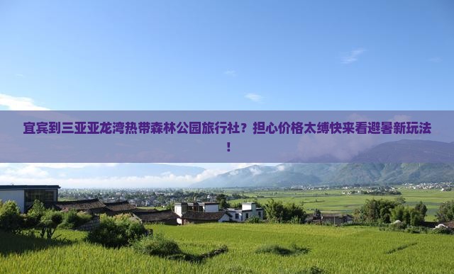 宜宾到三亚亚龙湾热带森林公园旅行社？担心价格太缚快来看避暑新玩法！