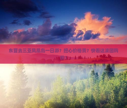 东营去三亚凤凰岛一日游？担心价格贵？快看这波团购价！