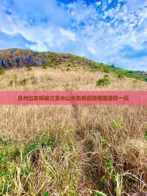 抚州出发探秘三亚半山半岛帆船港哪里值得一玩