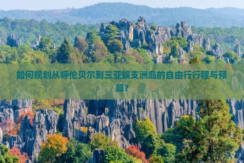 如何规划从呼伦贝尔到三亚蜈支洲岛的自由行行程与预算？