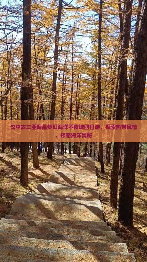 汉中去三亚海昌梦幻海洋不夜城四日游，探索热带风情，领略海洋奥秘