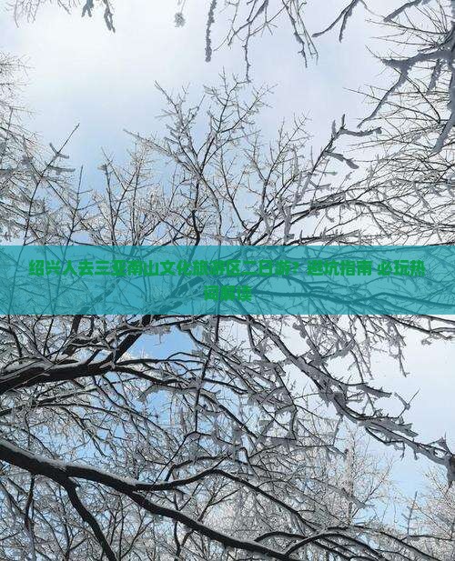 绍兴人去三亚南山文化旅游区二日游？避坑指南+必玩热词解读