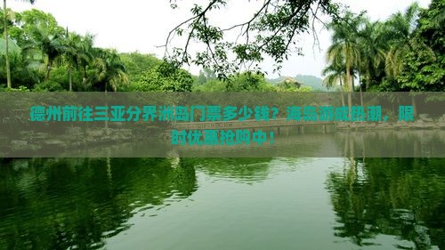 德州前往三亚分界洲岛门票多少钱？海岛游成热潮，限时优惠抢购中！