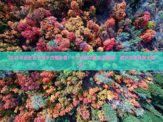 崇左前往三亚千古情旅行社