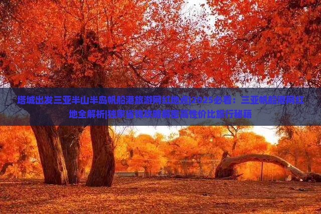 塔城出发三亚半山半岛帆船港旅游网红地点