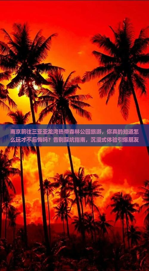 南京前往三亚亚龙湾热带森林公园旅游