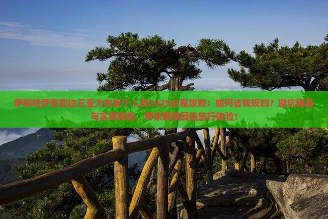 伊犁哈萨克前往三亚大东海个人游