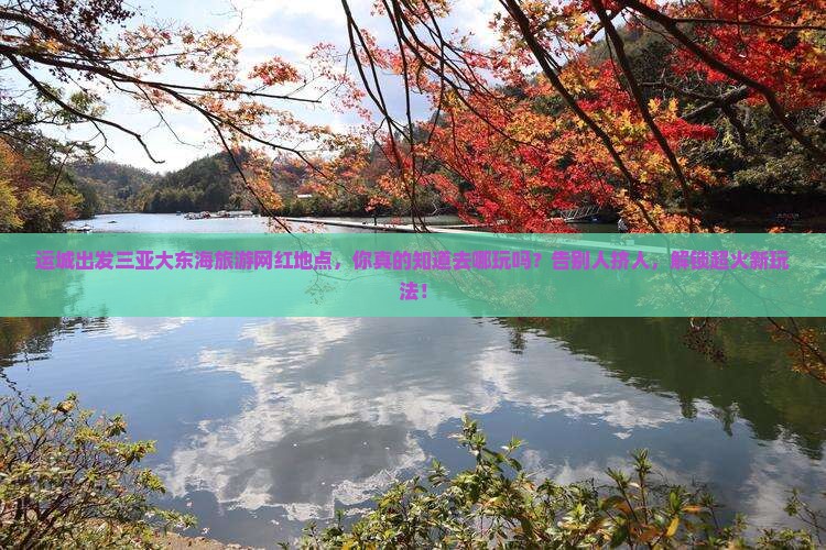 运城出发三亚大东海旅游网红地点