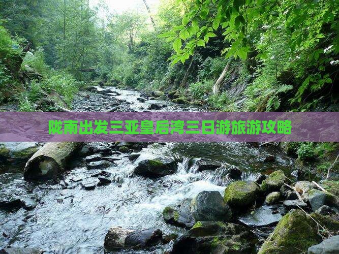 陇南去三亚皇后湾三日游