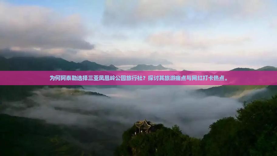 为何阿泰勒选择三亚凤凰岭公园旅行社？探讨其旅游痛点与网红打卡热点。