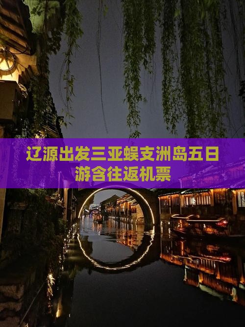 辽源出发三亚蜈支洲岛五日游含往返机票