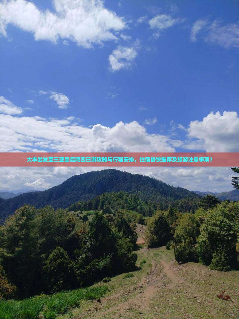 大丰出发至三亚皇后湾四日游攻略与行程安排，住宿餐饮推荐及旅游注意事项？