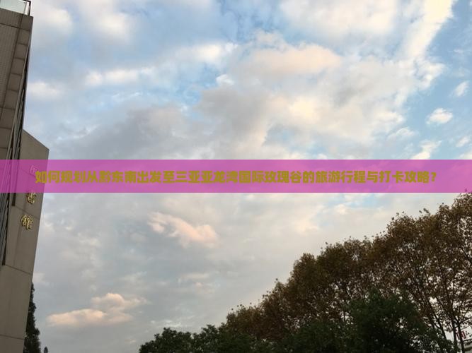 如何规划从黔东南出发至三亚亚龙湾国际玫瑰谷的旅游行程与打卡攻略？