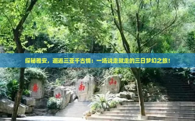 探秘雅安，邂逅三亚千古情：一场说走就走的三日梦幻之旅！