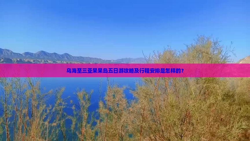 乌海至三亚呆呆岛五日游攻略及行程安排是怎样的? 乌海至三亚呆呆岛五日游攻略及行程安排是怎样的?