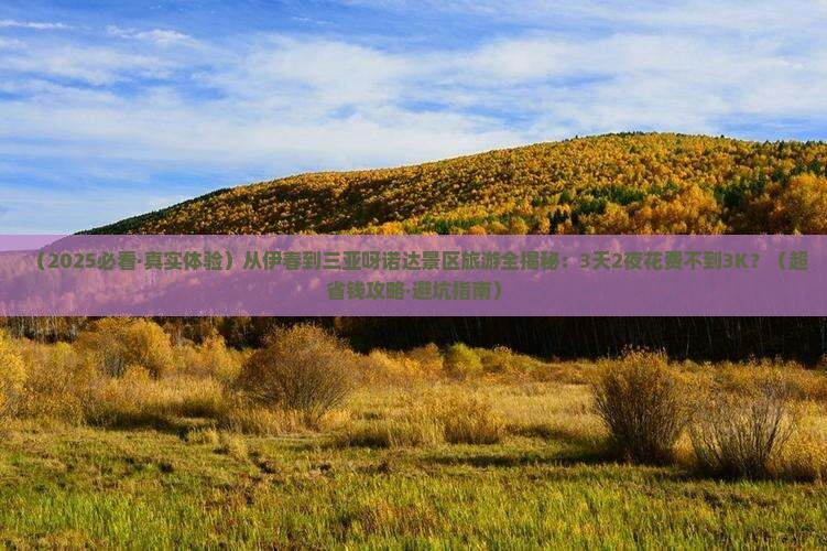 伊春出发三亚呀诺达景区旅游