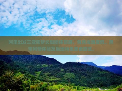 阿里出发三亚椰梦长廊团体旅游