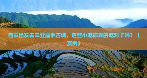 自贡去三亚崖洲古城旅游小吃