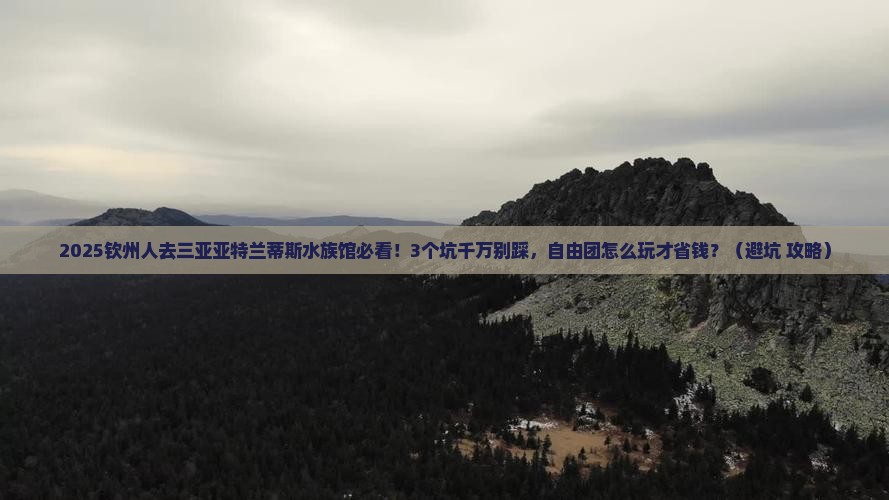 钦州前往三亚亚特兰蒂斯水族馆自由团
