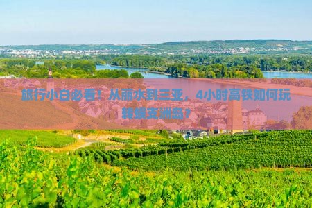 旅行小白必看！从丽水到三亚，4小时高铁如何玩转蜈支洲岛？